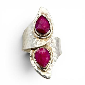 Zonder minimumprijs - Ring Zilver - Ruby