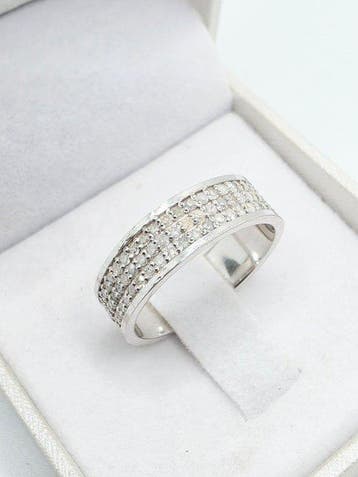 Sans prix de réserve - Bague Argent - 1.11ct. tw. Diamant