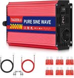 Omvormer 24V naar 230V 2000W | OP = OP | Nu fors afgeprijsd, Verzenden, Zo goed als nieuw, Overige typen, 200 wattpiek of meer