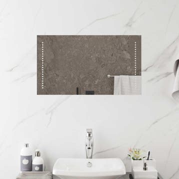 vidaXL LED Badkamerspiegel Doorzichtig 70 x 40 cm gehard, Verzenden