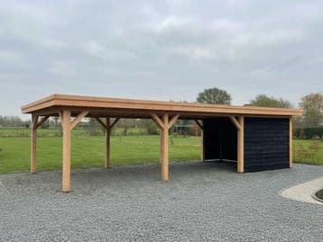 Veiling - Douglas buitenverblijf met berging  1800x500x257 c, Nieuw