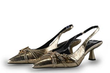 Sacha Slingbacks in maat 40 Goud, Kleding | Dames, Schoenen, Overige kleuren, Verzenden, Zo goed als nieuw, Sacha