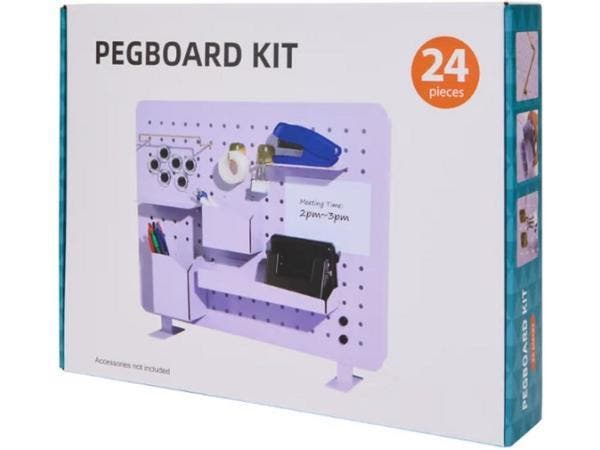 Veiling - Pegboard Kit Ophangbord - Set 24-delig, Zakelijke goederen, Kantoor en Winkelinrichting | Kantoorartikelen
