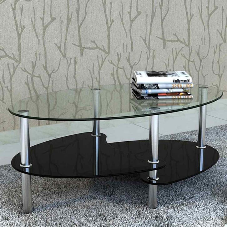 vidaXL Salontafel met exclusief ontwerp zwart, Maison & Meubles, Tables | Tables de salon, Envoi