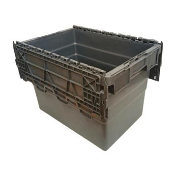 Distributiebak 600x400x416 mm euronorm grijs kunststof, Ophalen of Verzenden