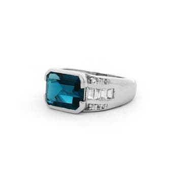 Zonder minimumprijs - Ring Zilver - 4.59ct. tw. Topaas -, Nieuw