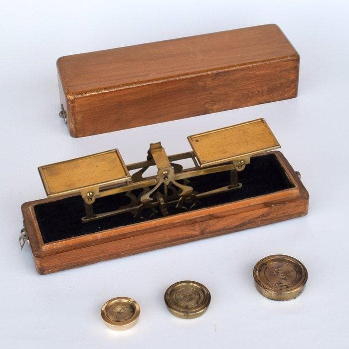 Ph. J. Maul - Ph. J. Maul - Échelle (3) - Fonte - 3 balances, Antiquités & Art, Curiosités & Brocante