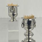 Sheffield - Viners - Ijsemmer (2) - Lion Head Handles - -, Antiek en Kunst
