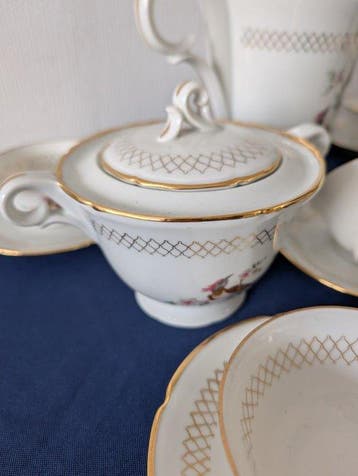 Limoges, Porcelaine Larcheveque - Service à café (15) -