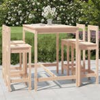 vidaXL 5-delige Barset massief grenenhout, Tuin en Terras, Verzenden, Nieuw