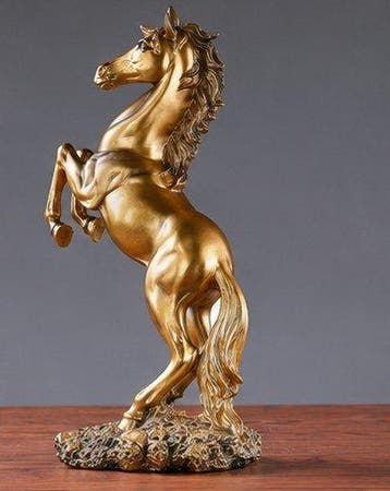 Beeld, European Style Home Resin Victory Horse Statue,