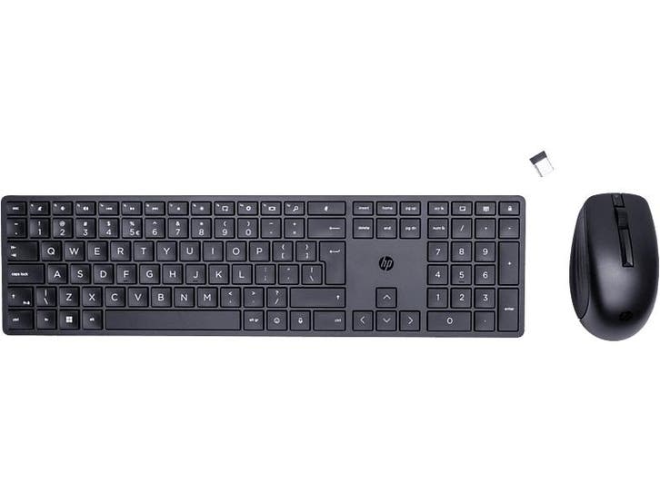 HP -  650 Draadloos Toetsenbord + Muis - Zwart, Computers en Software, Toetsenborden, Draadloos, Qwerty, Nieuw, Verzenden