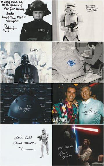 Star Wars - Big Lot of 8 Autographs!