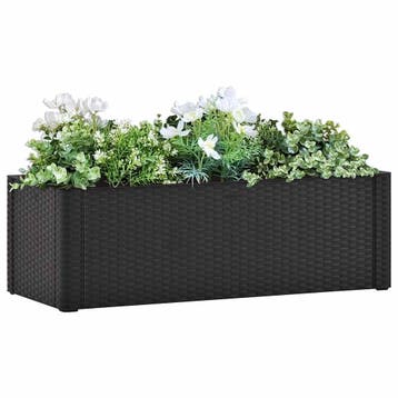 vidaXL Plantenbak hoog zelfbewateringssysteem 100x43x33 cm, Verzenden, Nieuw