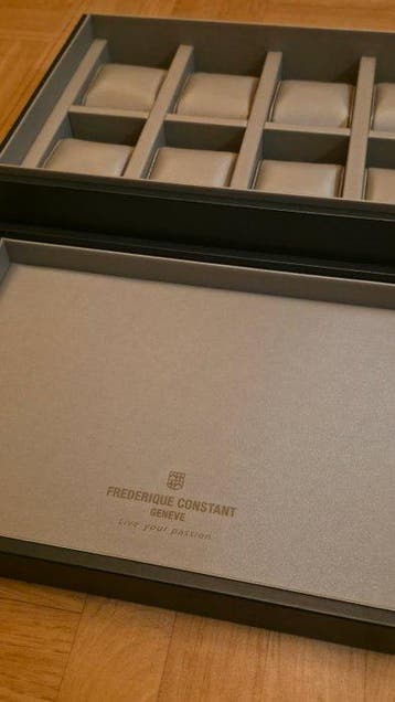 Frederique Constant - Boîte à bijoux - Cuir - Boîte à, Antiquités & Art
