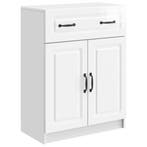vidaXL Dressoir met lade Hoogglans Wit 66 x 34,5 x 87 cm, Verzenden, Nieuw
