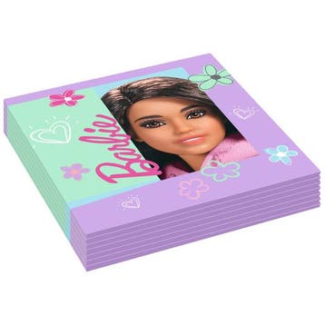 Barbie Servetten 33cm 16st, Verzenden
