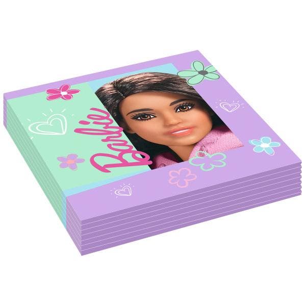Barbie Servetten 33cm 16st, Hobby & Loisirs créatifs, Articles de fête, Envoi