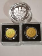 Duitsland. Lot 2 x Goldmünzen 2 x 1/1000 oz mit Zertifikat