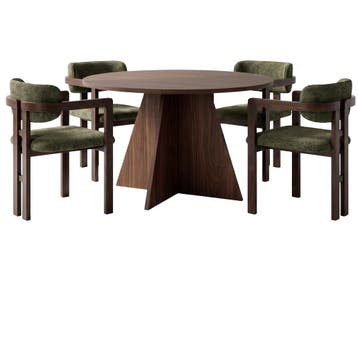Evila Eettafel - Bruin/Houtkleurig - Nieuw/Ongebruikt -, 100 tot 150 cm, Verzenden, Nieuw, Scandinavisch