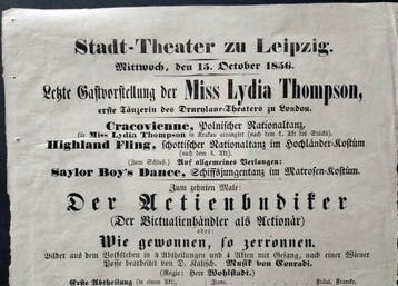 Miss Lydia Thompson - Burlesque! - 1856