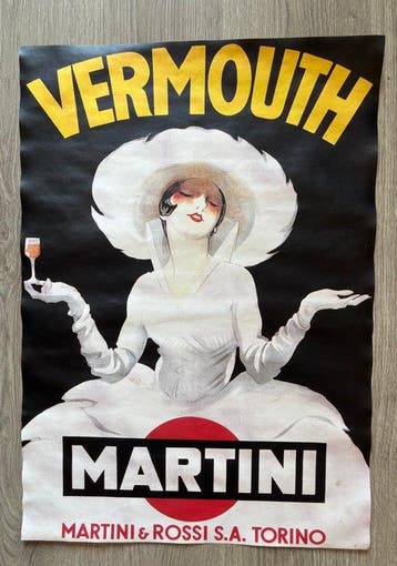 Marcello Dudovich - Manifesto pubblicitario Vermouth Martini