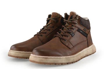 Mustang Veterboots in maat 44 Cognac, Overige kleuren, Verzenden, Boots, Mustang
