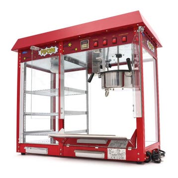 Popcorn Machine | 3 Draaideuren | Gecoat Staal/Glas | Rood, Articles professionnels, Verzenden