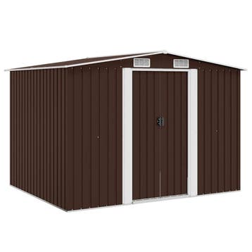 vidaXL Tuinberging 257x205x178 cm staal bruin, Verzenden