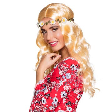 Blonde Pruik Joy Met Hoofdband, Verzenden