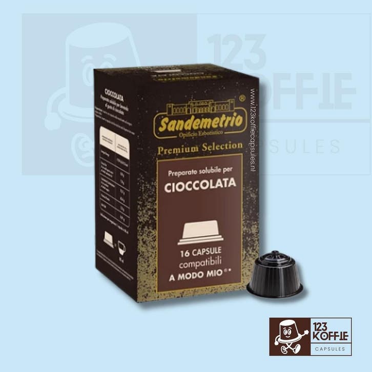 Chocolade koffie capsules A Modo Mio 16 stuks Sandemetrio, Elektronische apparatuur, Koffiemachine-accessoires, Verzenden