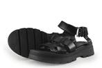 Manfield Sandalen in maat 41 Zwart, Kleding | Dames, Schoenen, Verzenden, Zwart, Sandalen of Muiltjes, Zo goed als nieuw
