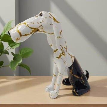 Figurine - Bassethound contemporaneo - Résine