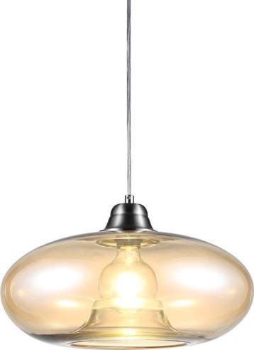 2dekans | Globo - hanglamp - LILLE - amberkleurig - glas - Ø, Ophalen of Verzenden, Nieuw