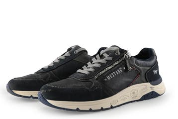 Mustang Veterschoenen in maat 43 Blauw, Mustang, Gedragen, Veterschoenen, Verzenden