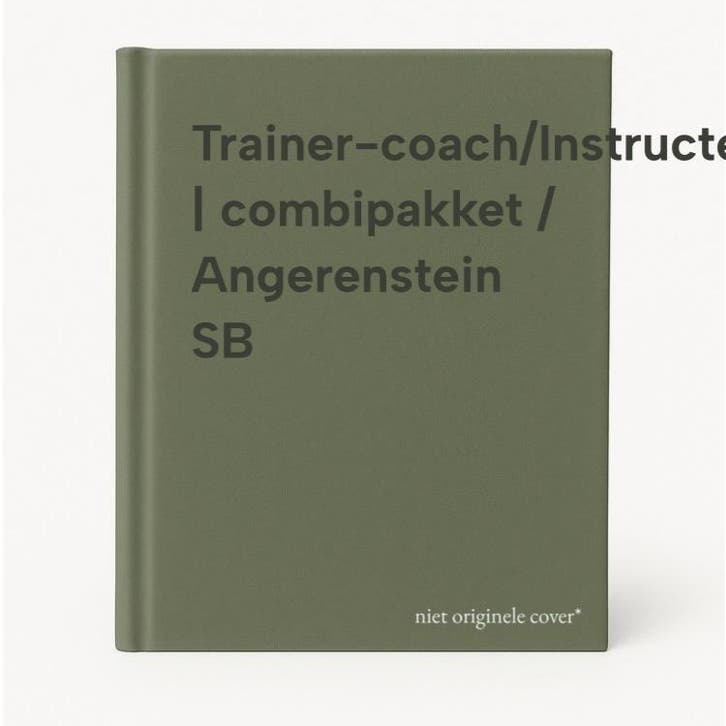 Trainer-coach/Instructeur | combipakket / Angerenstein SB, Boeken, Schoolboeken, Zo goed als nieuw, Verzenden