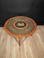 Middentafel - Hout - Ronde Sorrentino-tafel met fijn