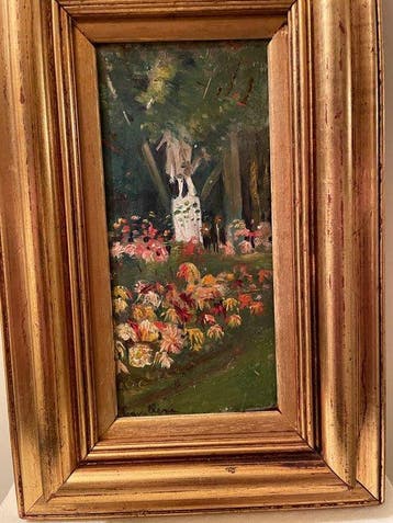 Vittorio Cavalleri (1860-1938) - Una piazza fiorita di