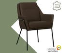 Leren eetkamerstoel Mix - Toledo Espresso (bruin) - Poten, Huis en Inrichting, Stoelen, Nieuw, Leer, Ophalen of Verzenden, Eén