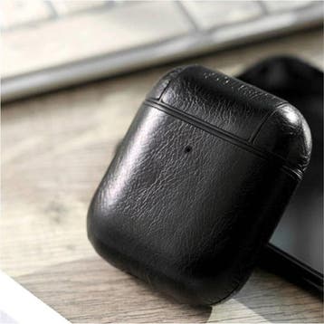 Leren Luxe Hoesje voor AirPods 1 / 2 - Leather Skin AirPod, Verzenden, Nieuw