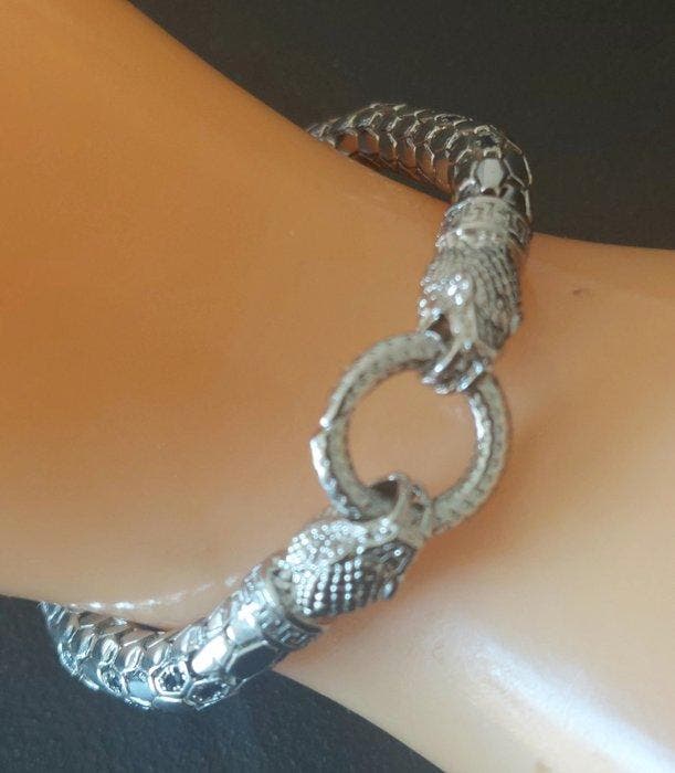 Zonder minimumprijs - Schakelarmband Zilver, Bijoux, Sacs & Beauté, Bijoux anciens