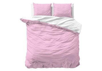 Sleeptime Twin Face Roze/Wit - 240 x 220, Nieuw