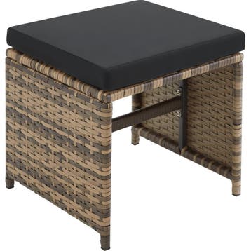 Wicker zitgroep Malaga 6+4+1 met beschermhoes - natuur, Tuin en Terras, Verzenden, Nieuw