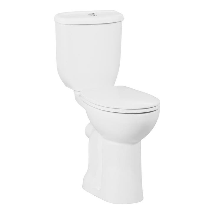 Duoblok Toiletpot Staand Verhoogd +5.5 cm Wit Compleet (AO), Doe-het-zelf en Bouw, Sanitair, Overige typen, Nieuw, Ophalen of Verzenden