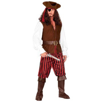Piratenpak Rood Bruin Heren, Verzenden, Nieuw