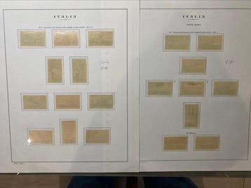 Royaume d’Italie 1934 - Médailles série ordinaire +PA Exp, Gestempeld