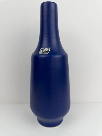 Silberdistel Fayencen – Cobalt-Blue Modernist Ceramic Vase –