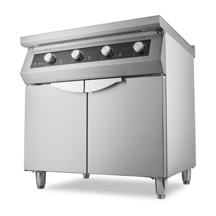 Inductie Kookplaat 700 - 4 Branders - 17000W - met Onderstel, Articles professionnels, Horeca | Équipement de cuisine, Envoi