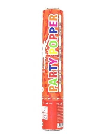 Confetti Kanon Rood 28cm, Verzenden