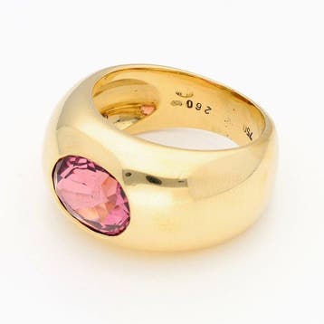 Bague - 18 carats Or jaune Spinelle, Handtassen en Accessoires, Ringen, Nieuw